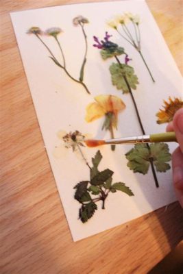 how to glue pressed flowers: exploring the art of floral preservation